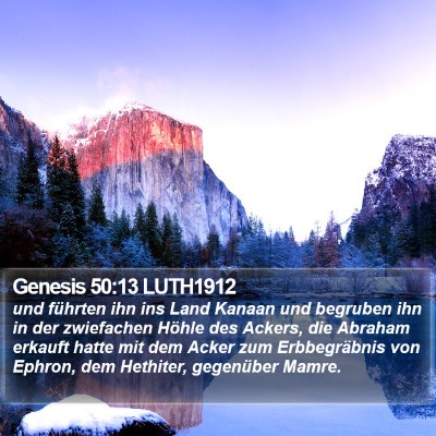 Genesis 50:13 LUTH1912 Bible Verse Image