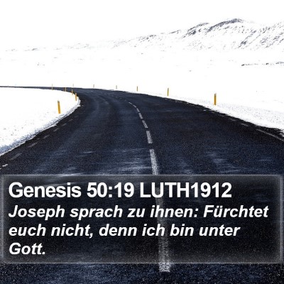 Genesis 50:19 LUTH1912 Bible Verse Image