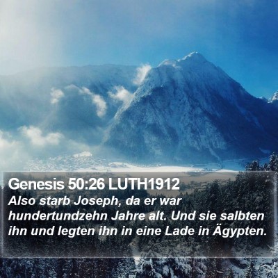 Genesis 50:26 LUTH1912 Bible Verse Image