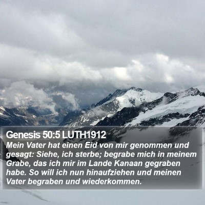 Genesis 50:5 LUTH1912 Bible Verse Image