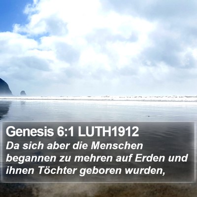 Genesis 6:1 LUTH1912 Bible Verse Image