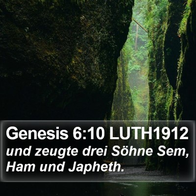 Genesis 6:10 LUTH1912 Bible Verse Image