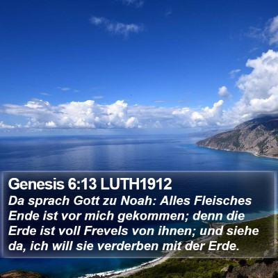 Genesis 6:13 LUTH1912 Bible Verse Image