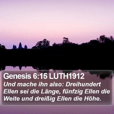Genesis 6:15 LUTH1912 Bible Verse Image