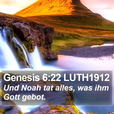 Genesis 6:22 LUTH1912 Bible Verse Image