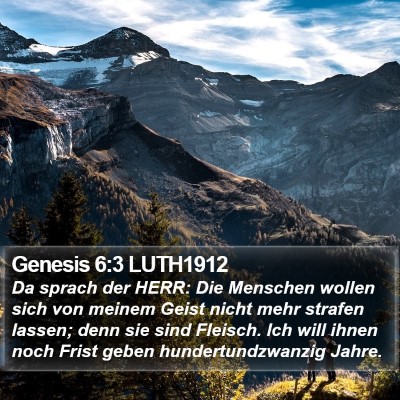 Genesis 6:3 LUTH1912 Bible Verse Image