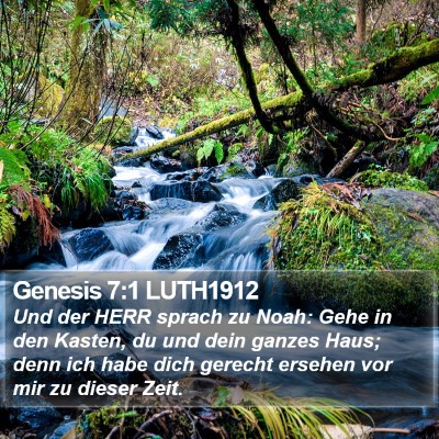 Genesis 7:1 LUTH1912 Bible Verse Image
