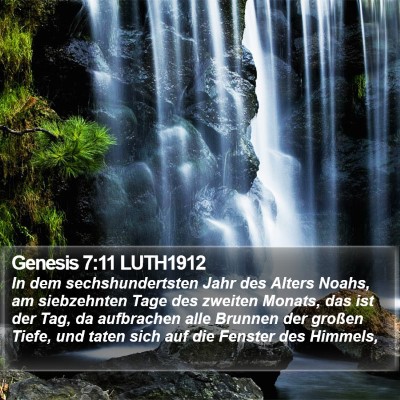 Genesis 7:11 LUTH1912 Bible Verse Image