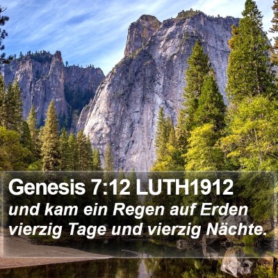 Genesis 7:12 LUTH1912 Bible Verse Image