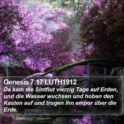Genesis 7:17 LUTH1912 Bible Verse Image