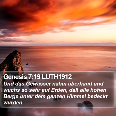 Genesis 7:19 LUTH1912 Bible Verse Image