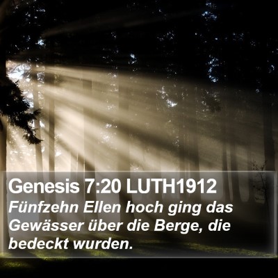 Genesis 7:20 LUTH1912 Bible Verse Image