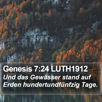Genesis 7:24 LUTH1912 Bible Verse Image