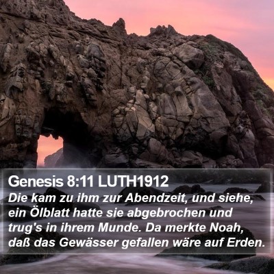 Genesis 8:11 LUTH1912 Bible Verse Image