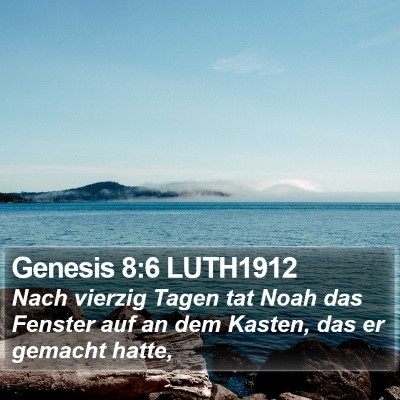 Genesis 8:6 LUTH1912 Bible Verse Image
