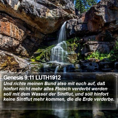 Genesis 9:11 LUTH1912 Bible Verse Image
