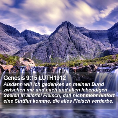 Genesis 9:15 LUTH1912 Bible Verse Image