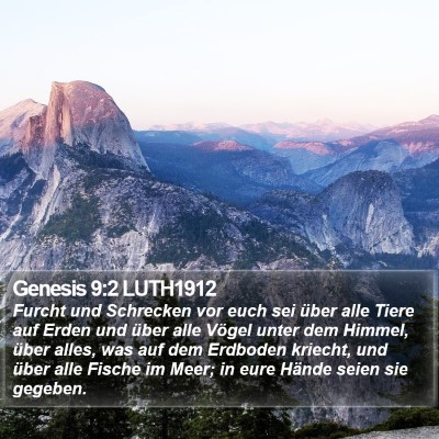 Genesis 9:2 LUTH1912 Bible Verse Image