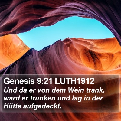 Genesis 9:21 LUTH1912 Bible Verse Image