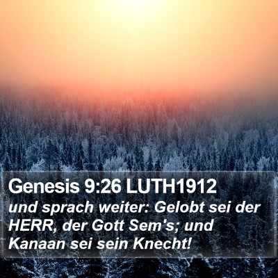 Genesis 9:26 LUTH1912 Bible Verse Image