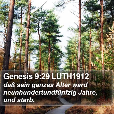 Genesis 9:29 LUTH1912 Bible Verse Image