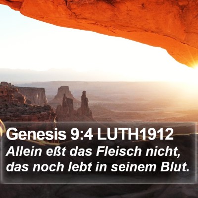 Genesis 9:4 LUTH1912 Bible Verse Image