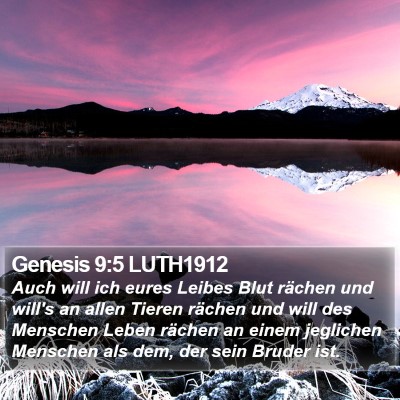 Genesis 9:5 LUTH1912 Bible Verse Image