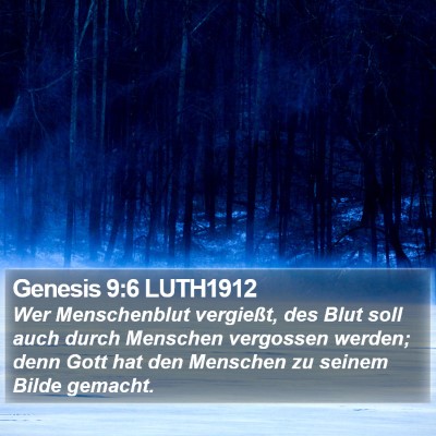 Genesis 9:6 LUTH1912 Bible Verse Image