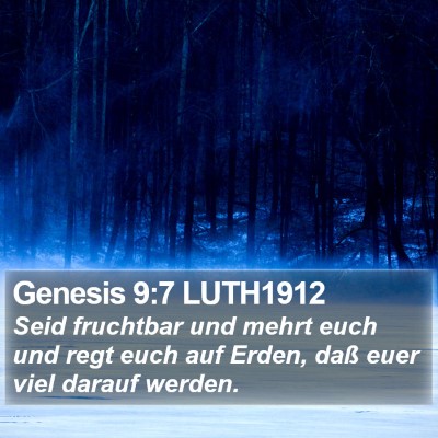 Genesis 9:7 LUTH1912 Bible Verse Image