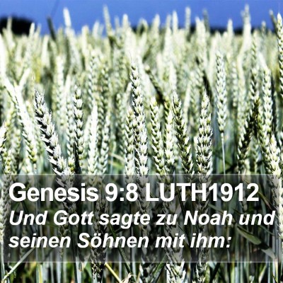 Genesis 9:8 LUTH1912 Bible Verse Image
