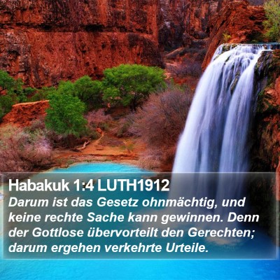 Habakuk 1:4 LUTH1912 Bible Verse Image