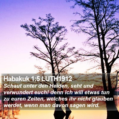 Habakuk 1:5 LUTH1912 Bible Verse Image