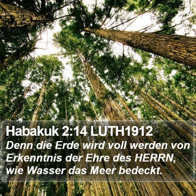 Habakuk 2:14 LUTH1912 Bible Verse Image