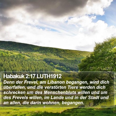 Habakuk 2:17 LUTH1912 Bible Verse Image