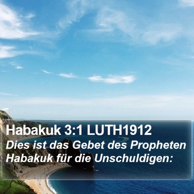 Habakuk 3:1 LUTH1912 Bible Verse Image