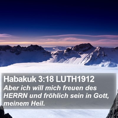 Habakuk 3:18 LUTH1912 Bible Verse Image