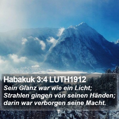 Habakuk 3:4 LUTH1912 Bible Verse Image