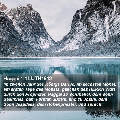 Haggai 1:1 LUTH1912 Bible Verse Image