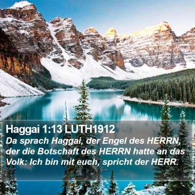 Haggai 1:13 LUTH1912 Bible Verse Image