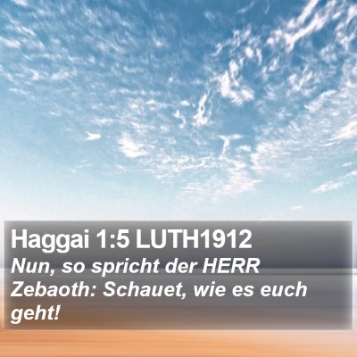 Haggai 1:5 LUTH1912 Bible Verse Image