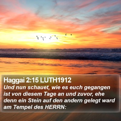 Haggai 2:15 LUTH1912 Bible Verse Image