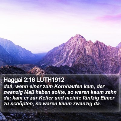 Haggai 2:16 LUTH1912 Bible Verse Image