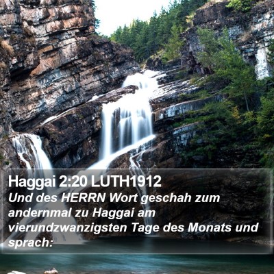 Haggai 2:20 LUTH1912 Bible Verse Image