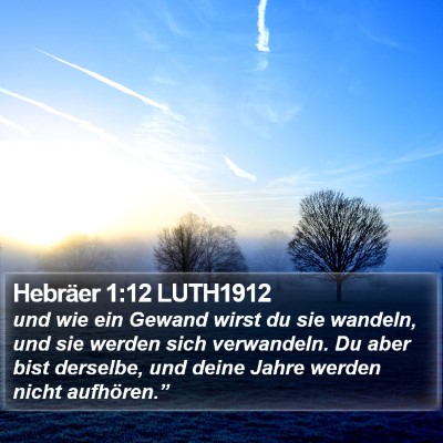 Hebräer 1:12 LUTH1912 Bible Verse Image