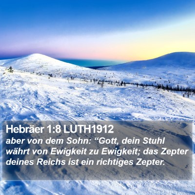 Hebräer 1:8 LUTH1912 Bible Verse Image