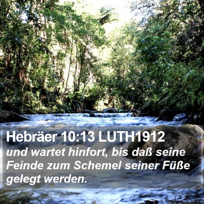 Hebräer 10:13 LUTH1912 Bible Verse Image