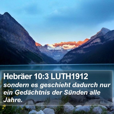Hebräer 10:3 LUTH1912 Bible Verse Image
