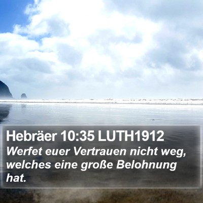 Hebräer 10:35 LUTH1912 Bible Verse Image