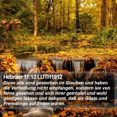 Hebräer 11:13 LUTH1912 Bible Verse Image
