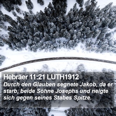 Hebräer 11:21 LUTH1912 Bible Verse Image